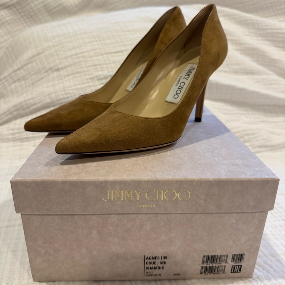 Jimmy Choo Brown Suede Heels